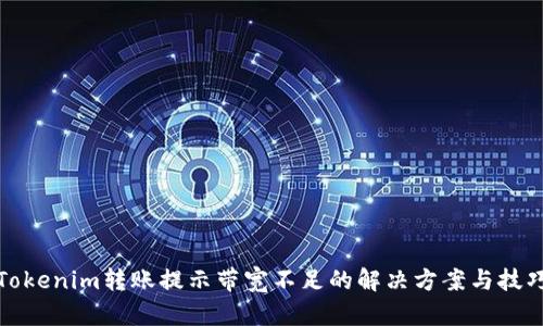 Tokenim转账提示带宽不足的解决方案与技巧